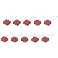 Los mejores  - sourcing map 10pcs Micro Fusible DIP Miniatura montada cuadrado Lentos T0.5A 0.5A 250V rojo